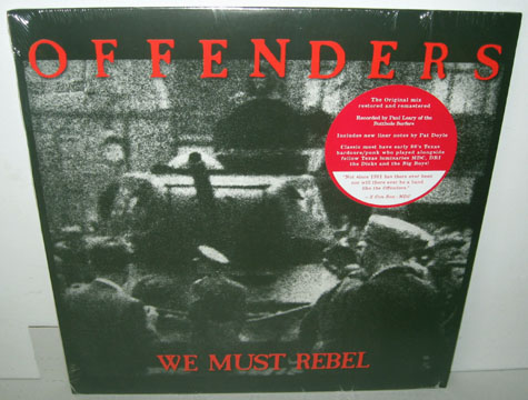 OFFENDERS "We Must Rebel" LP (Beer City) Reissue